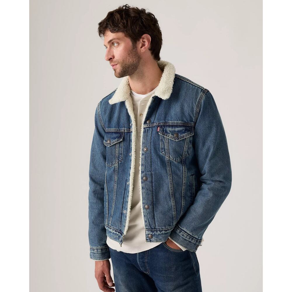 Levi’s TYPE III SHERPA TRUCKER DENIM JACKET SZ S
